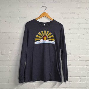 Bella Canvas Women's Large Heathered Blue Colorado Long Sleeve T-Shirt